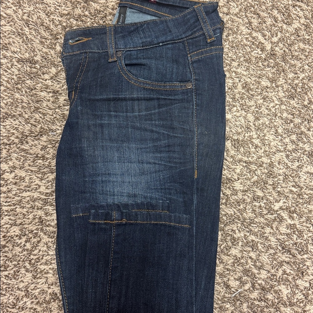 Dark Blue Denim Skinny Jeans